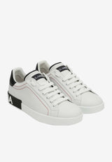 Dolce & Gabbana Portofino Leather Sneakers White CS2216AH526/S_DOLCE-89697