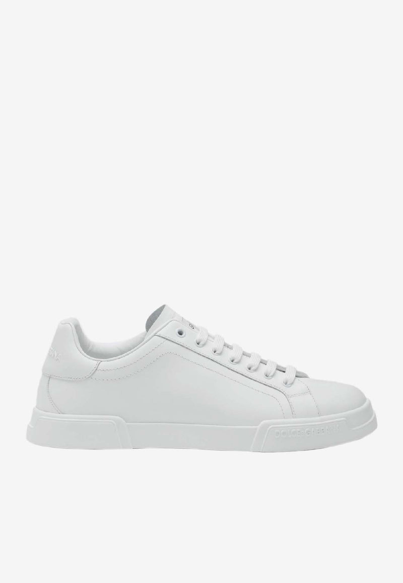Dolce & Gabbana Portofino Leather Low-Top Sneakers White CS2332A1065/S_DOLCE-80002