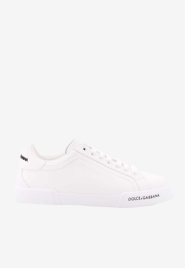 Dolce & Gabbana Portofino Leather Low-Top Sneakers White CS2332AA335_80001