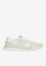 Dolce & Gabbana DG Athletic Sneakers in Nylon and Calfskin Cream CS2384 A0136 8S169