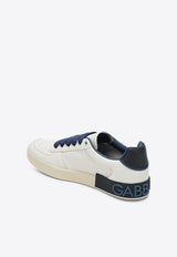 Dolce & Gabbana Portofino Leather Sneakers  White CS2392A0218/S_DOLCE-8F190