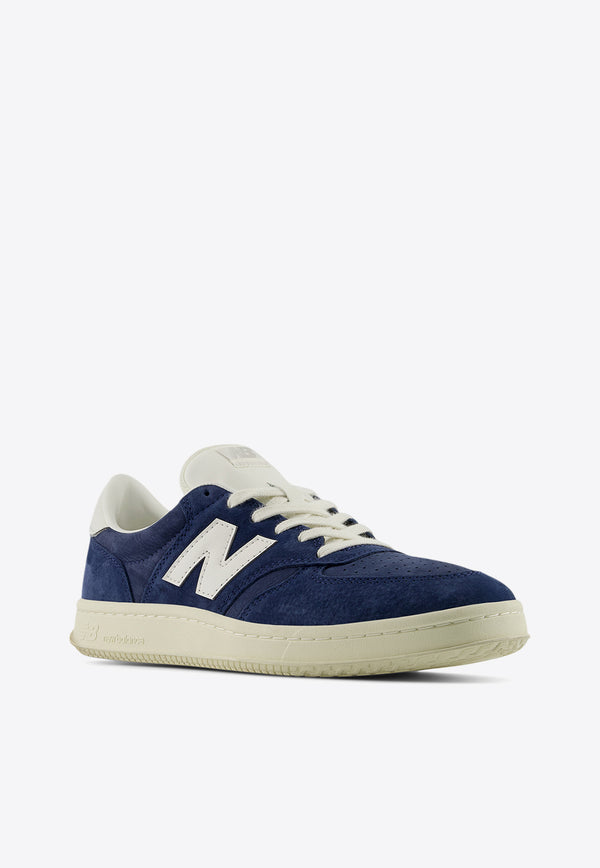 New Balance T500 Low-Top Sneakers in Navy with Sea Salt and Marine Blue Navy CT500CD