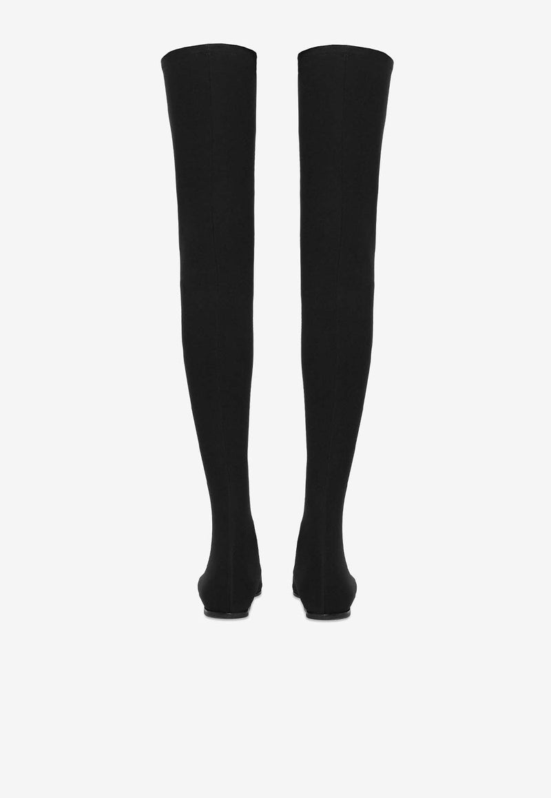 Dolce & Gabbana Stretch Over-the-Knee Boots CU1115 AV590 80999 Black