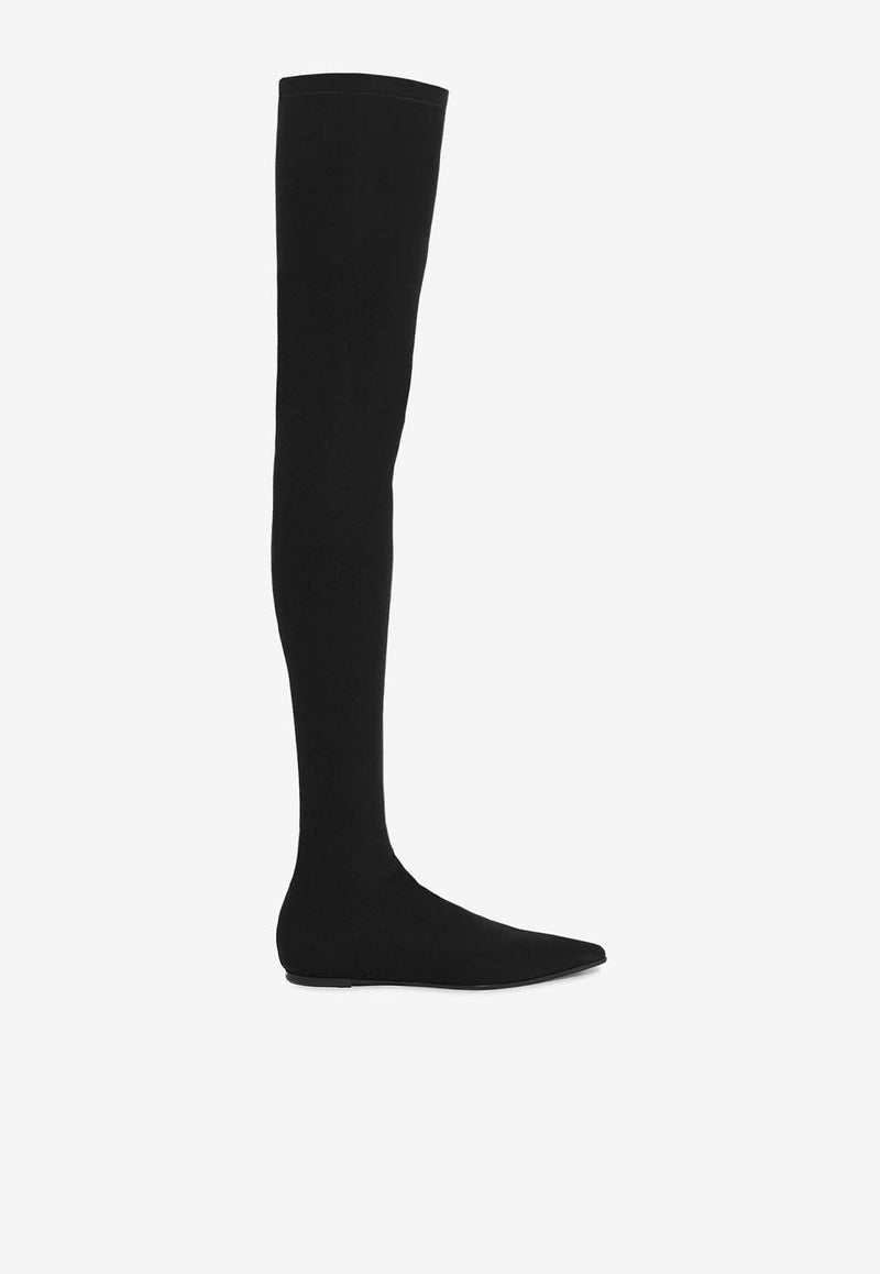 Dolce & Gabbana Stretch Over-the-Knee Boots CU1115 AV590 80999 Black