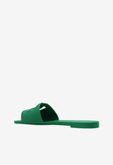 Dolce & Gabbana DG Logo Rubber Slides Green CW2215 AN994 87192