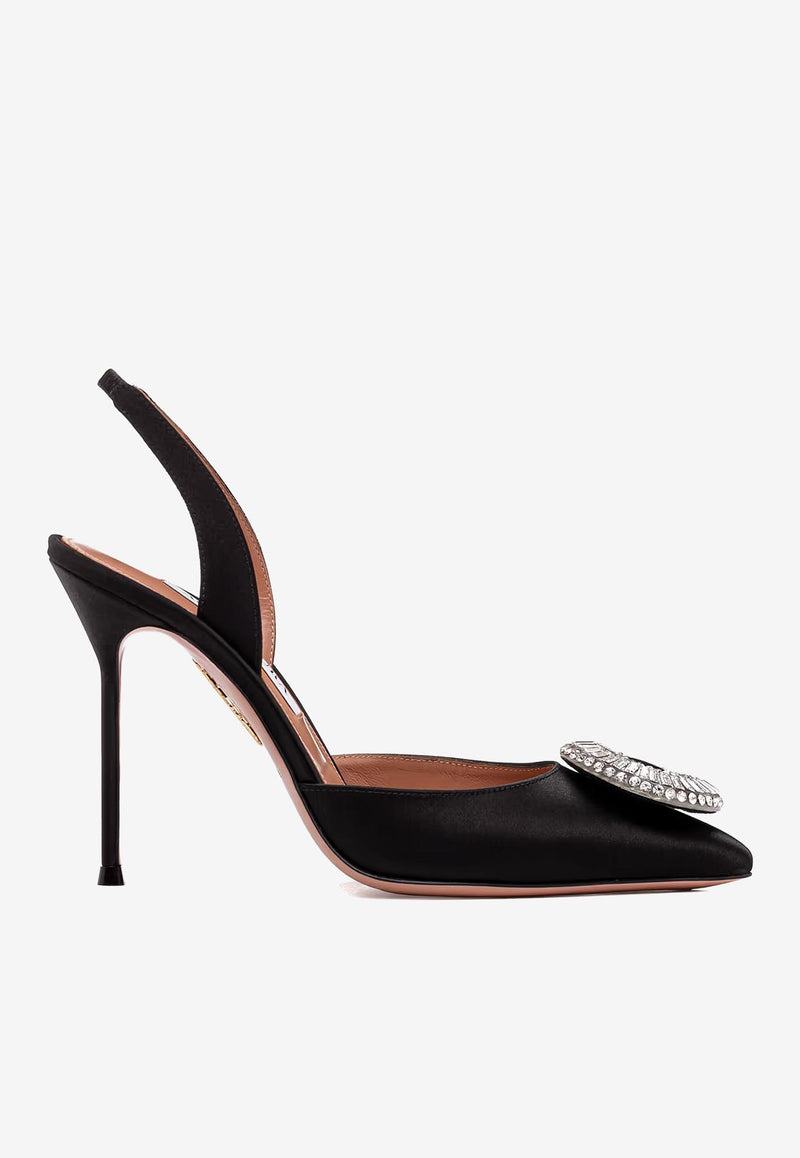 Crystal Hoop 105 Slingback Pumps