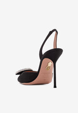 Crystal Hoop 105 Slingback Pumps