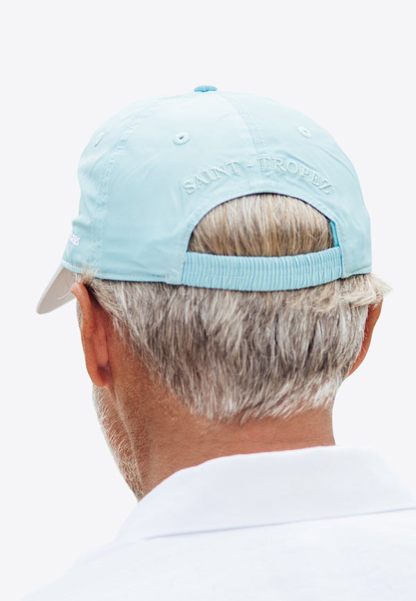 Les Canebiers Embroidered Baseball Cap  Sky Blue