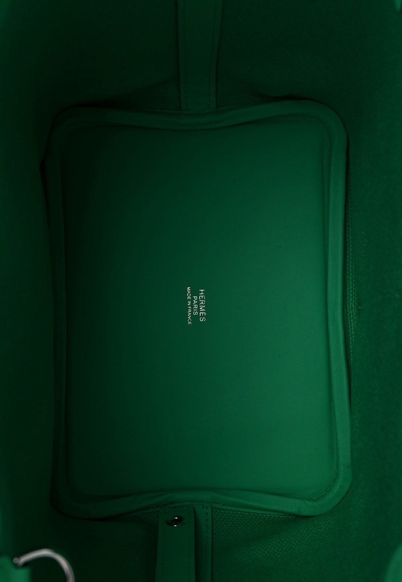 Hermès Picotin Cargo 18 in Vert Comics Toile and Swift with Palladium Hardware