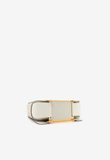 Geta Shoulder Bag in Mushroom Chevre Mysore with Gold Hardware