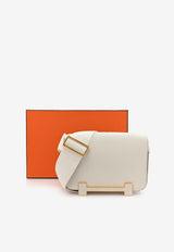 Geta Shoulder Bag in Mushroom Chevre Mysore with Gold Hardware