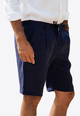 Les Canebiers Cimes Bermuda Shorts Navy