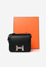 Hermès Constance 18 in Black Sombrero Leather with Mother Of Pearl Hardware