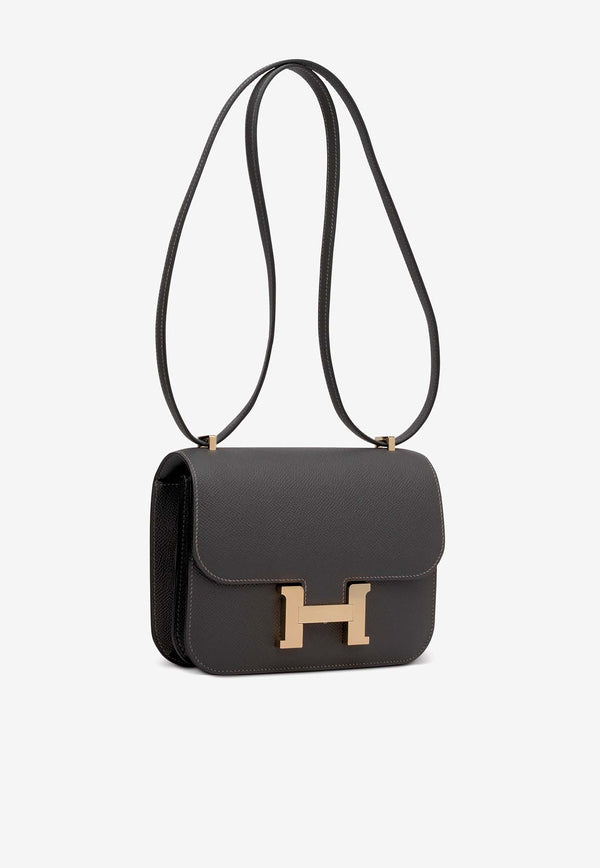 Hermès Constance 18 in Graphite Epsom Leather with Permabrass Hardware