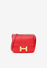 Hermès Constance 18 in Rouge Moyen Lizard Leather with Gold Hardware