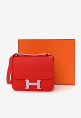 Hermès Constance 24 in Rouge de Coeur Epsom with Mauve Sylvestre Enamel Hardware