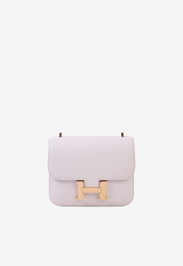 Hermès Constance 18 in Mauve Pale Chevre Leather with Rose Gold Hardware