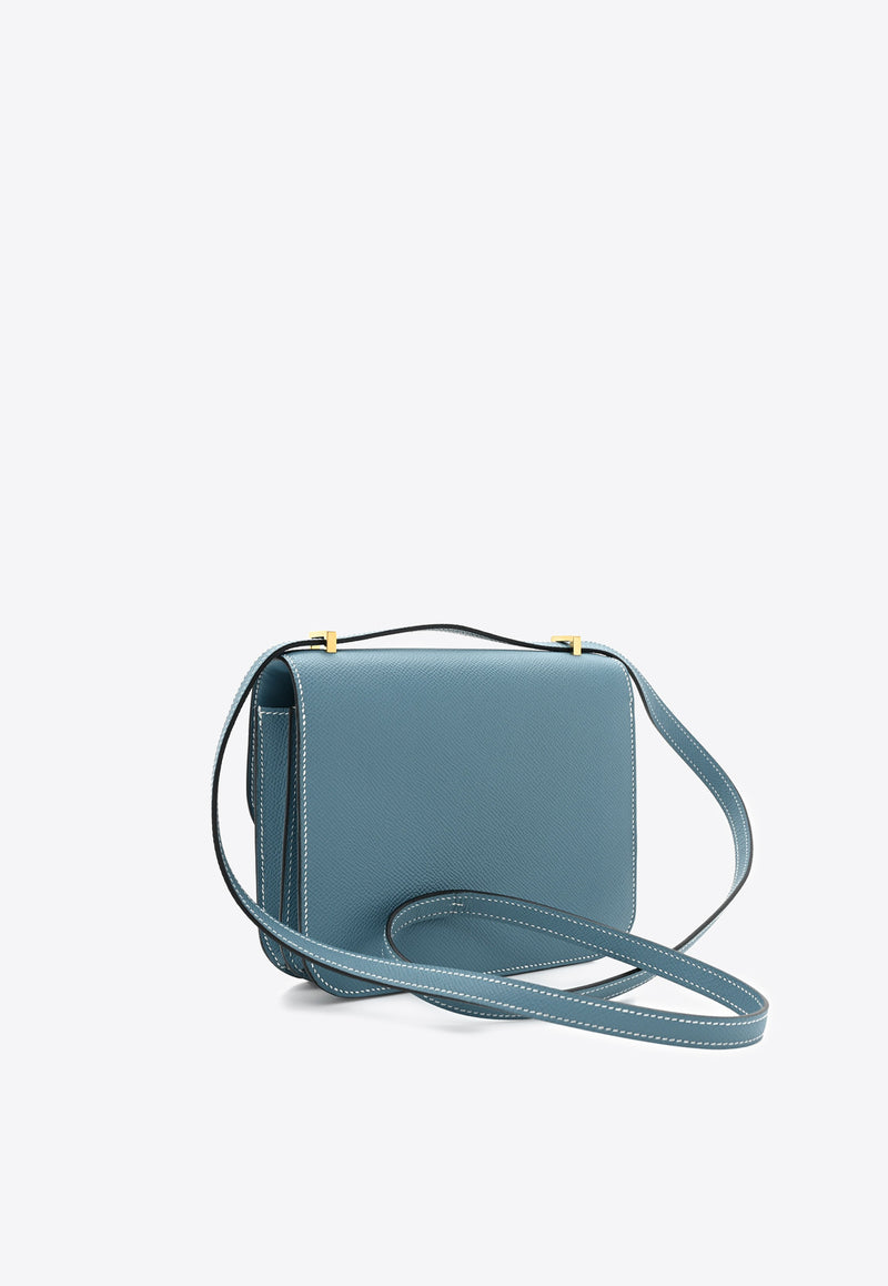 Hermès Constance 18 in New Bleu Jean Epsom Leather with Gold Hardware