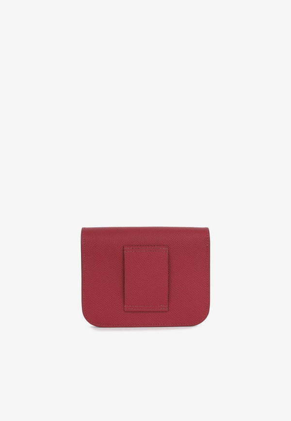 Hermès Constance Slim Wallet in Rubis Epsom Leather with Palladium Hardware