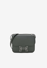 Constance 18 in Vert Mangrove Epsom Leather with Enamel Hardware
