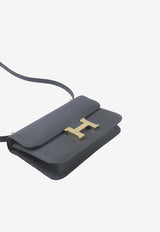 Constance Elan in Gris Misty Epsom Leather with Permabrass Hardware