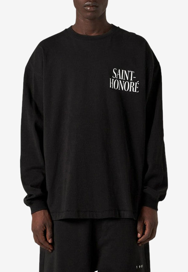 1989 Studio Saint-Honoré Printed Sweatshirt D07.11CO/N_1989-BLK