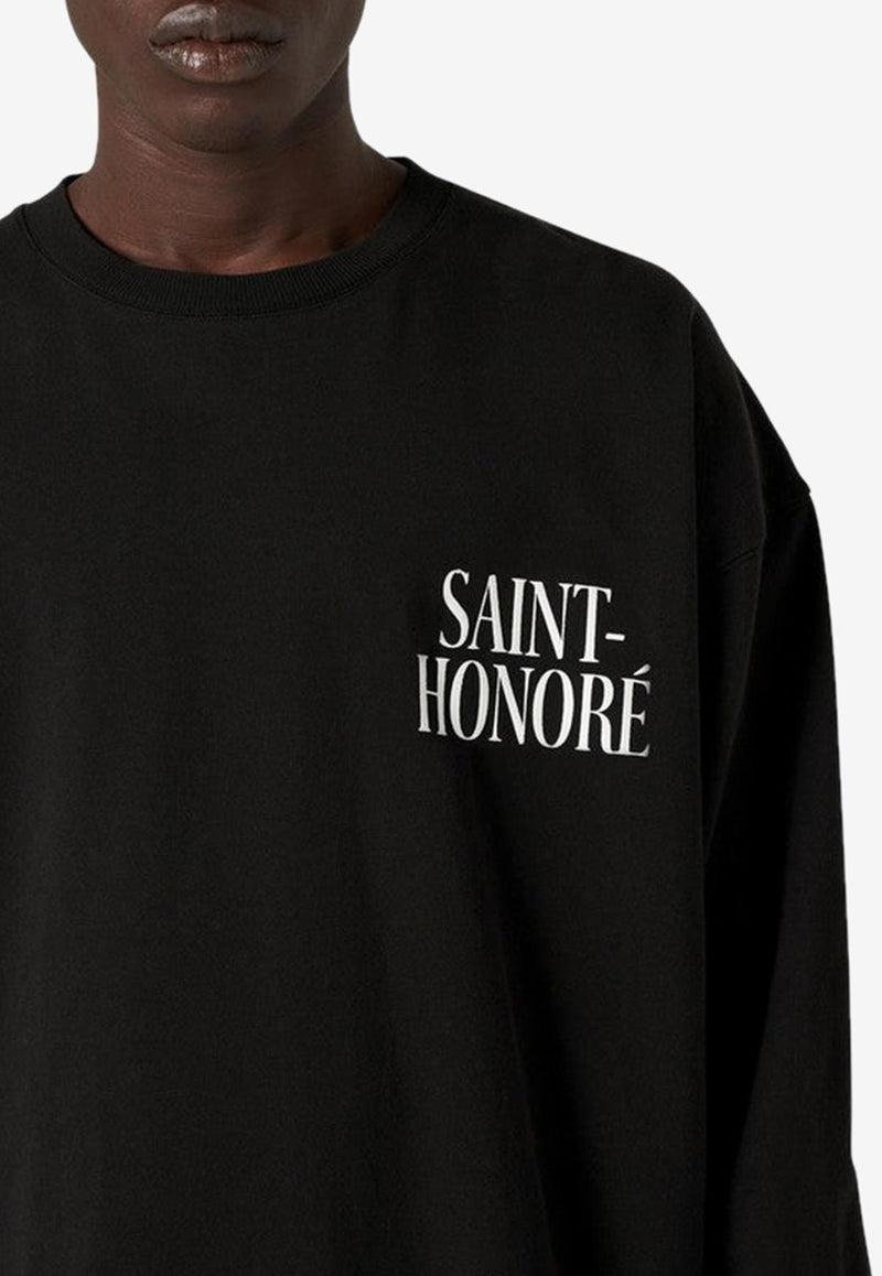 1989 Studio Saint-Honoré Printed Sweatshirt D07.11CO/N_1989-BLK