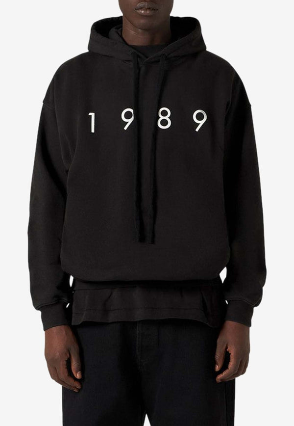 1989 Studio 1989 Print Hooded Sweatshirt Black D07.16CO/N_1989-BLK
