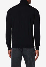 Drumohr Wool High-Neck Sweater Black D0D104LWO/R_DRUMH-690