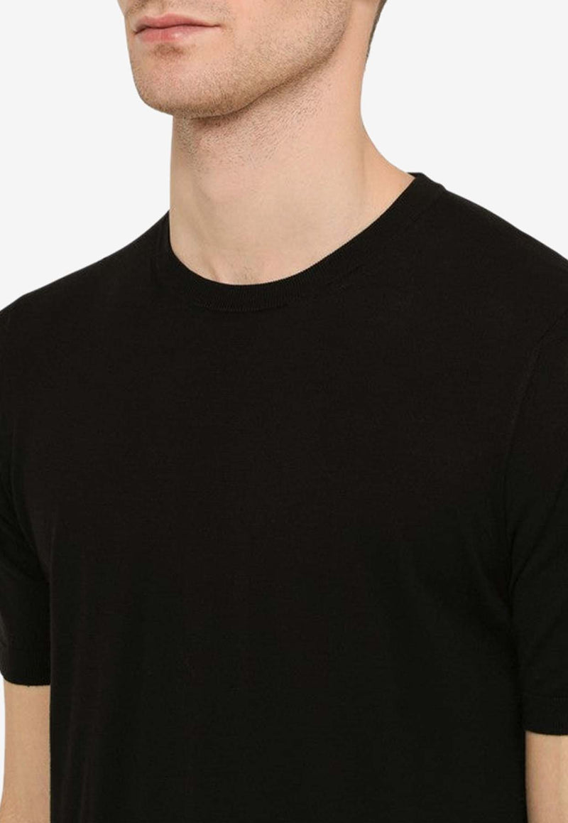 Drumohr Basic Crewneck T-shirt Black
