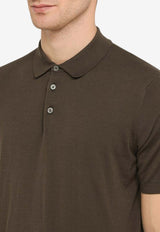 Drumohr Short-Sleeved Polo Shirt Brown