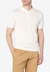 Drumohr Embroidered Polo T-shirt White D0GN202CO/Q_DRUMH-120