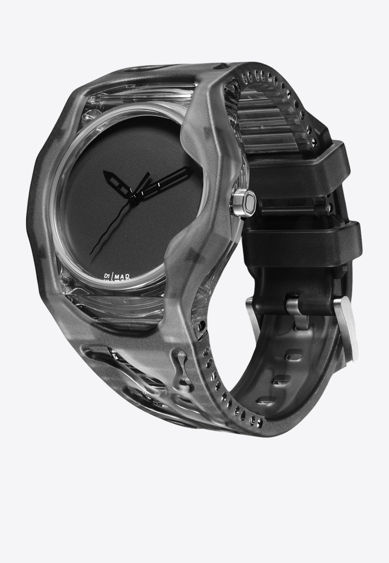 D1 Milano X Mad Absence Transparent Watch Black D1-MDRJ01BLACK