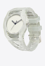 D1 Milano X Mad Soul Transparent Watch White D1-MDRJ02WHITE