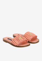 Dolce & Gabbana Kids Girls Nappa Leather Sandals Pink D11373 A1850 88438