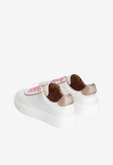 Dolce & Gabbana Kids Girls DG Girlie Up Low-Top Sneakers White D11378 AD643 8W151