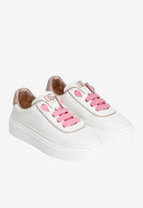 Dolce & Gabbana Kids Girls DG Girlie Up Low-Top Sneakers White D11378 AD643 8W151