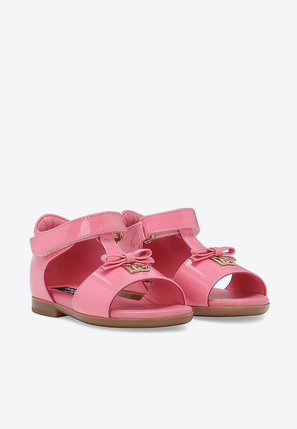 Dolce & Gabbana Kids Baby Girls Patent Leather Sandals D20082 A1328 80424 Pink