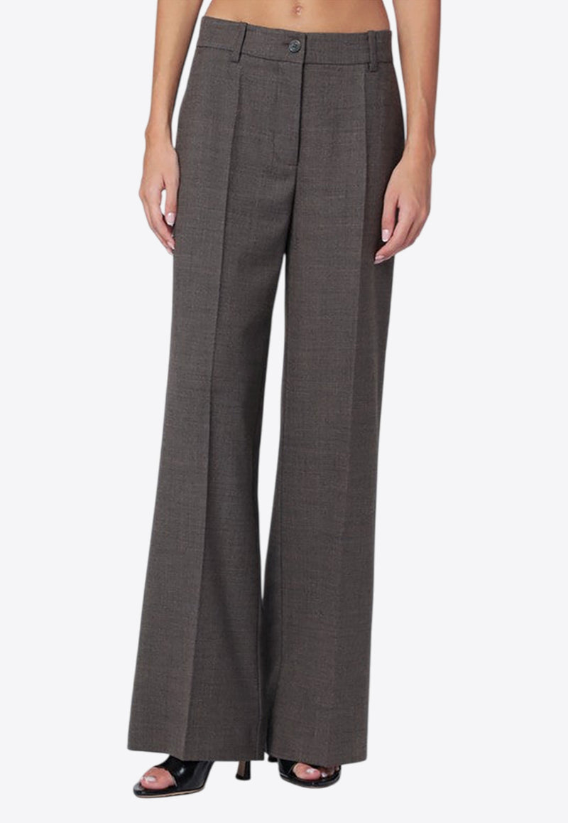P.A.R.O.S.H Wide-Leg Wool-Blend Tailored Pants Gray D231491PL/R_PAROS-024