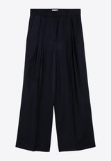 P.A.R.O.S.H Wide-Leg Wool Tailored Pants Blue D232303WO/P_PAROS-012