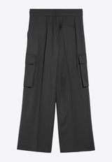 P.A.R.O.S.H Wide-Leg Wool Cargo Pants Gray D232314WO/P_PAROS-067