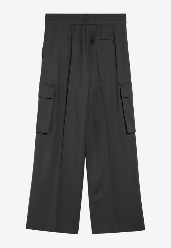 P.A.R.O.S.H Wide-Leg Wool Cargo Pants Gray D232314WO/P_PAROS-067