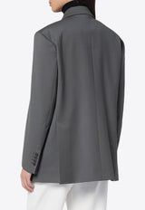 P.A.R.O.S.H Double-Breasted Wool Blazer Gray D420325CO/P_PAROS-067