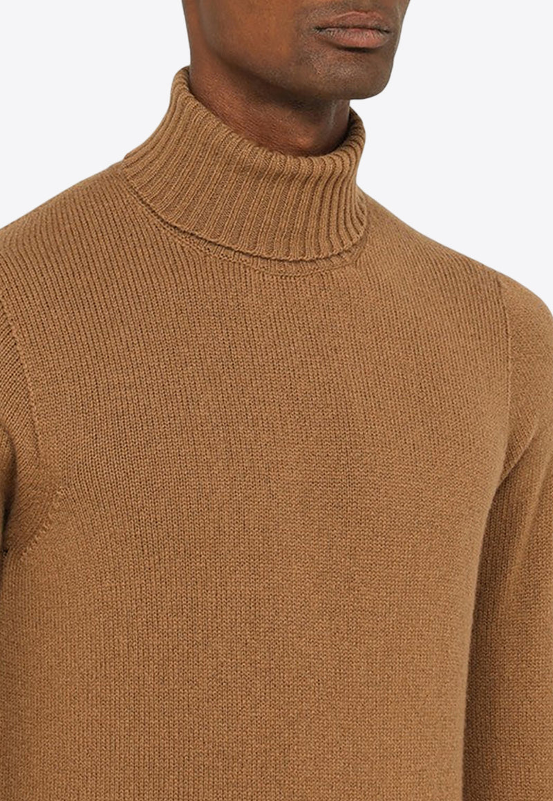 Drumohr Turtleneck Wool Sweater Beige D4W404NWO/N_DRUMH-539