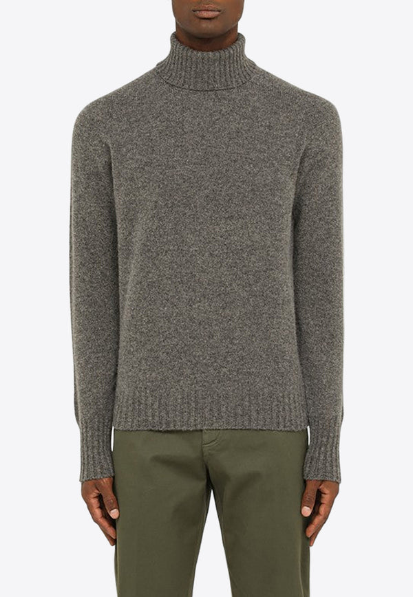 Drumohr Turtleneck Wool Sweater Gray D4W404NWO/N_DRUMH-670