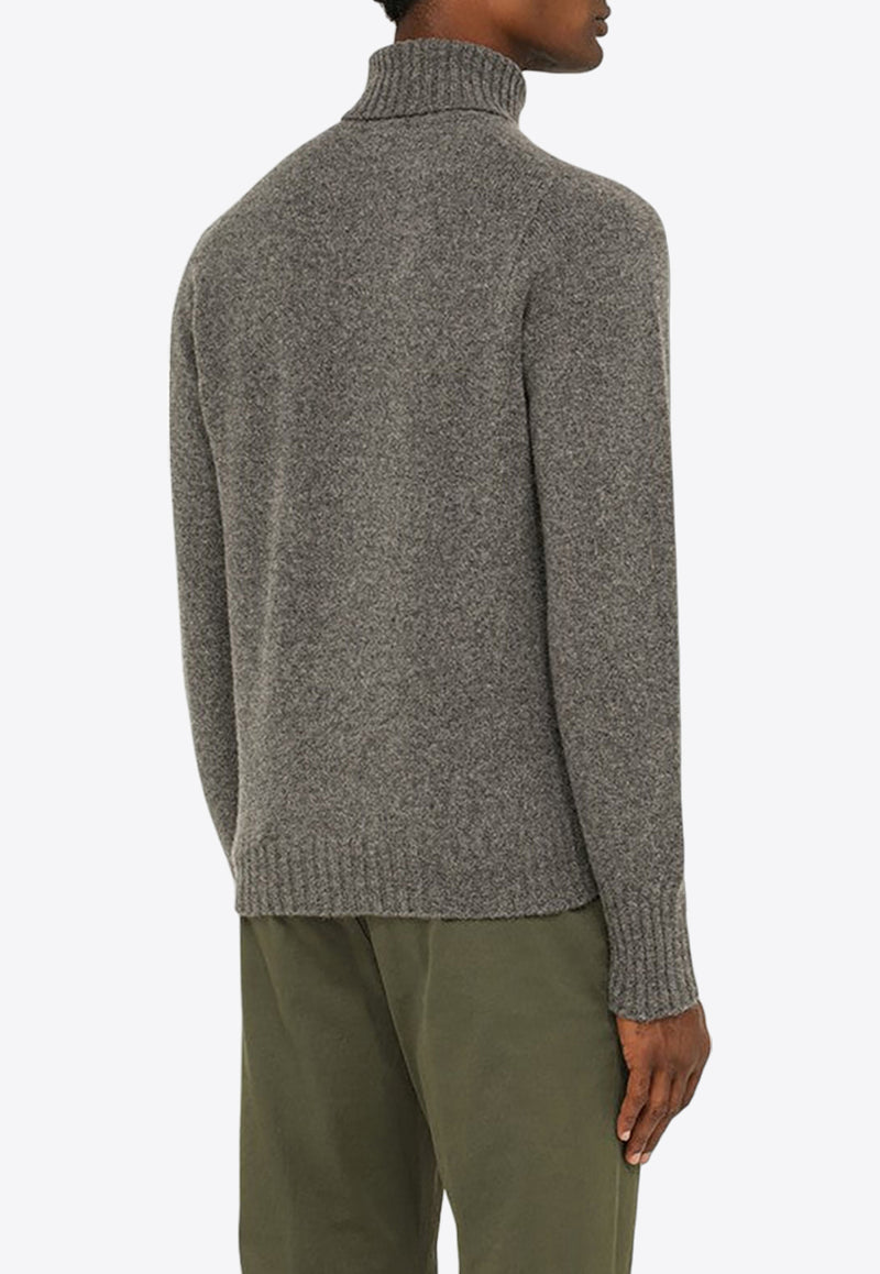 Drumohr Turtleneck Wool Sweater Gray D4W404NWO/N_DRUMH-670