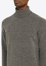 Drumohr Turtleneck Wool Sweater Gray D4W404NWO/N_DRUMH-670