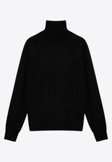 P.A.R.O.S.H Cashmere and Silk Turtleneck Sweater Black D512933WO/P_PAROS-013