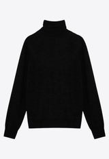 P.A.R.O.S.H Cashmere and Silk Turtleneck Sweater Black D512933WO/P_PAROS-013