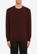 Drumohr Cashmere Pullover Sweater Burgundy D7K103WS/N_DRUMH-395